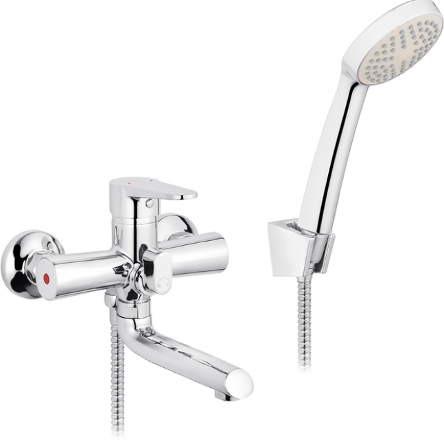 KRONER Змішувач для ванни корот. гусак KRM Elbe-C060